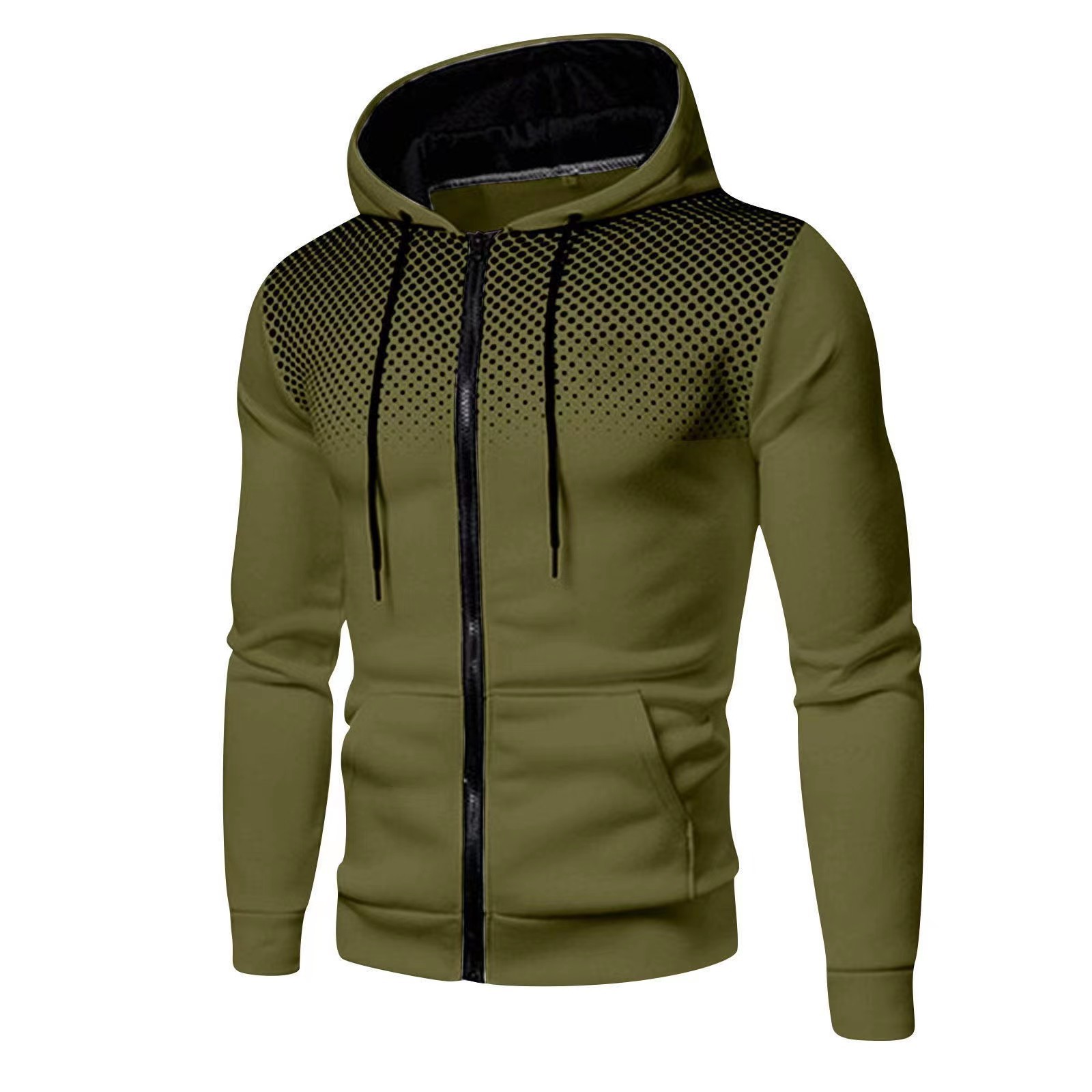 Men's Long Sleeve Zipper Hoodi - Men'S Fashion Zipper Hoodie 评论和价格