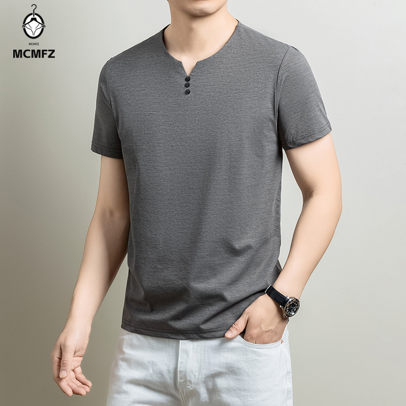 Mens Basic Henley T Shirt Comf - Men'S Fashion 2025 评论和价格