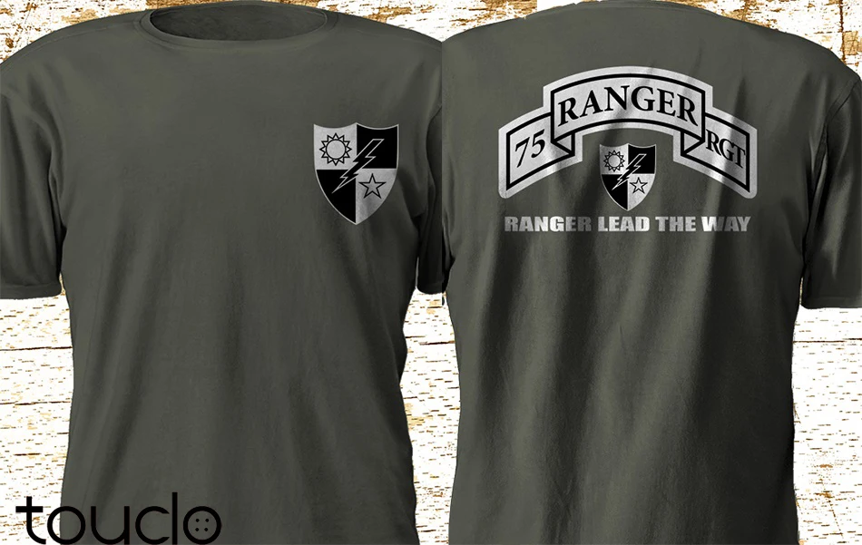 New 75th Ranger Regiment Army  - Military Shirt Men 评论和价格