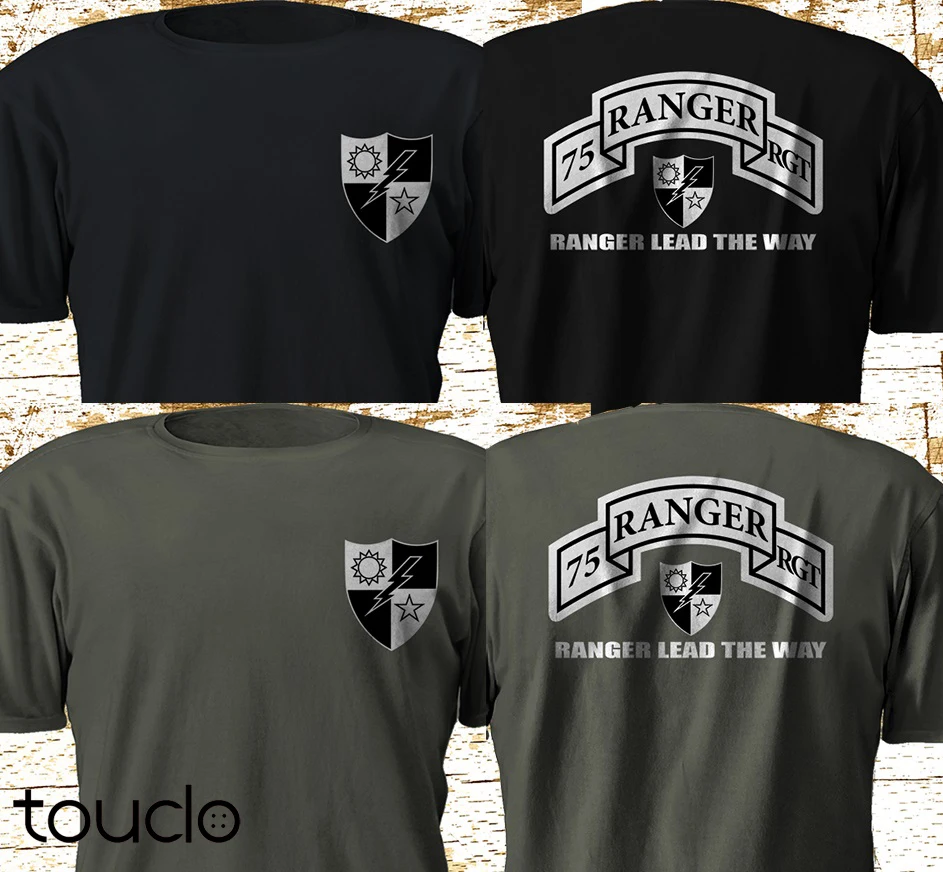 New 75th Ranger Regiment Army  - Military Shirt Men 评论和价格