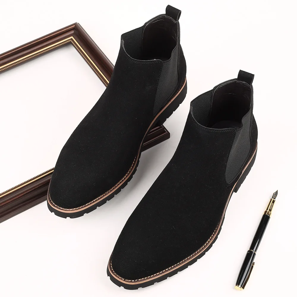 Men Ankle Boots British Style  - Mens Fashion Dress 评论和价格
