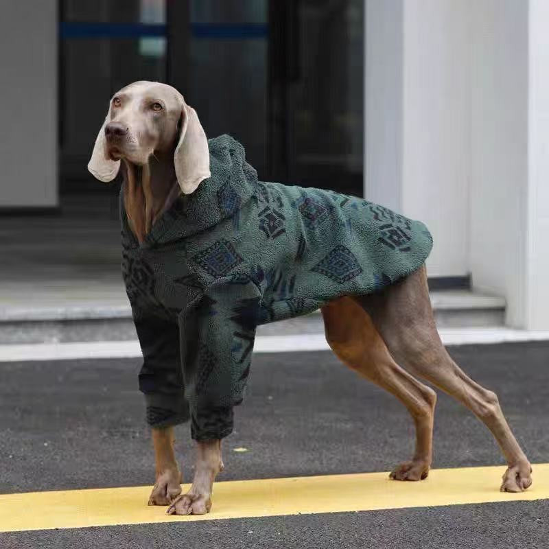 Winter Warm Hooded Dog Coat Sh - Sherpa Jacket Fleece 评论和价格