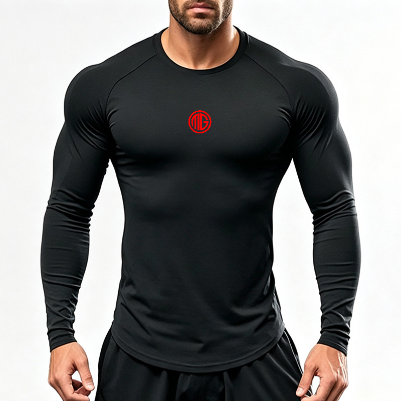 Men'S Long Sleeve Running T-Sh - Muscle Tee Workout 评论和价格