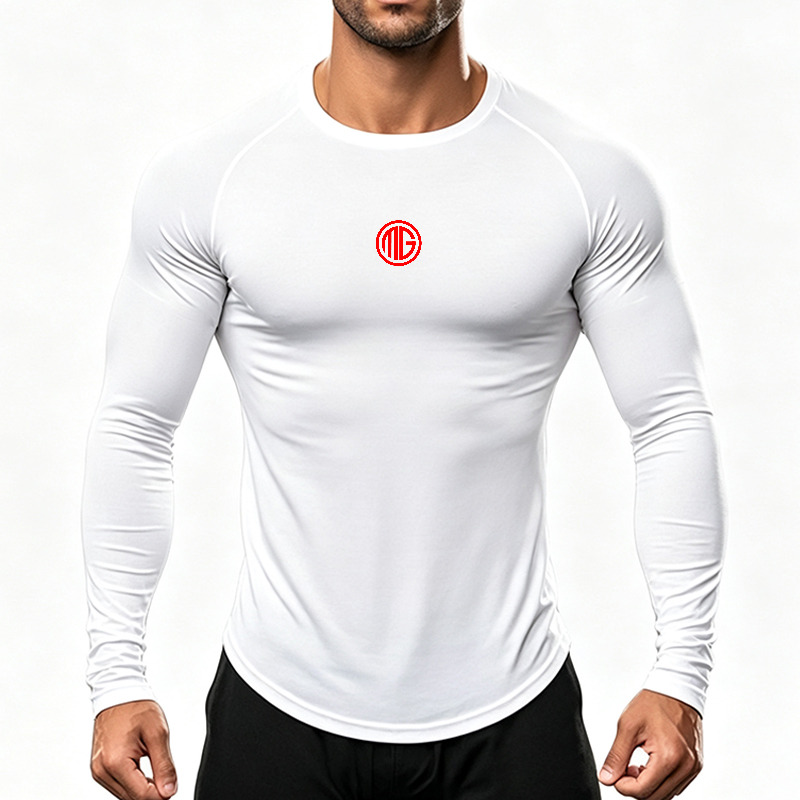 Men'S Long Sleeve Running T-Sh - Muscle Tee Workout 评论和价格