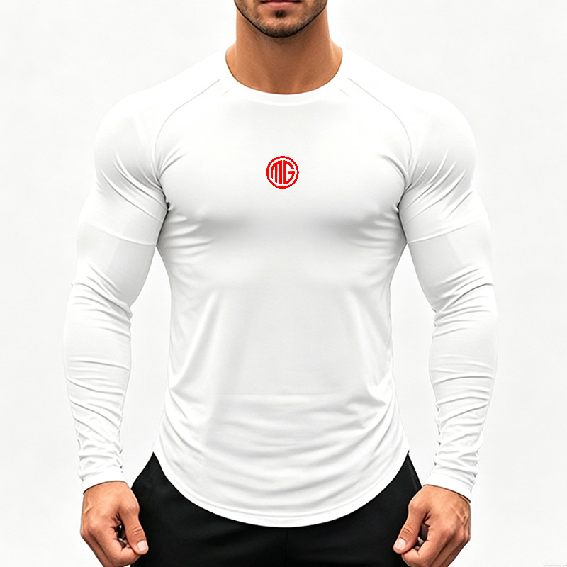 Men'S Long Sleeve Running T-Sh - Muscle Tee Workout 评论和价格