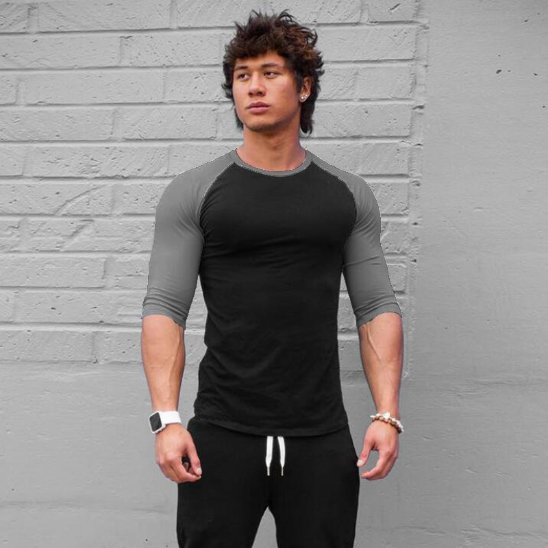 Plain Fitness Three Quarter Sl - Muscle Tee Workout 评论和价格