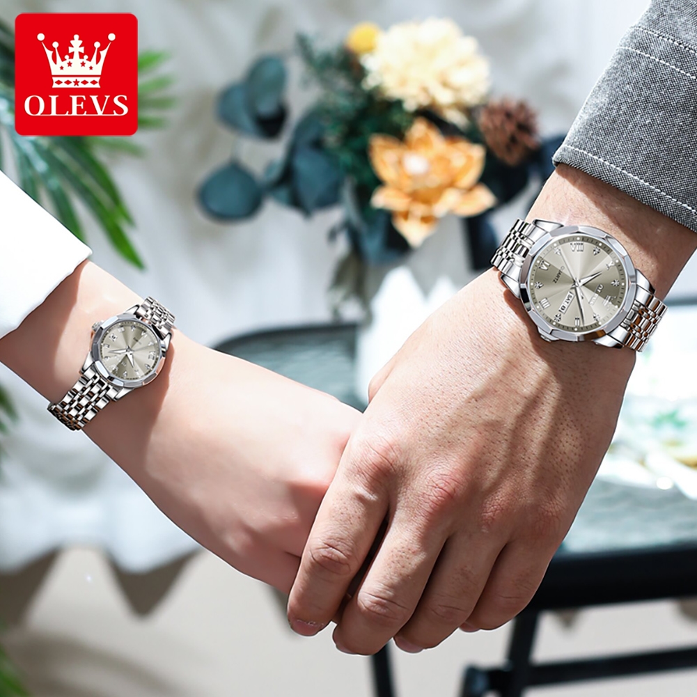 OLEVS Couple Watch Luxury Watc - Mens Fashion In 1920 评论和价格