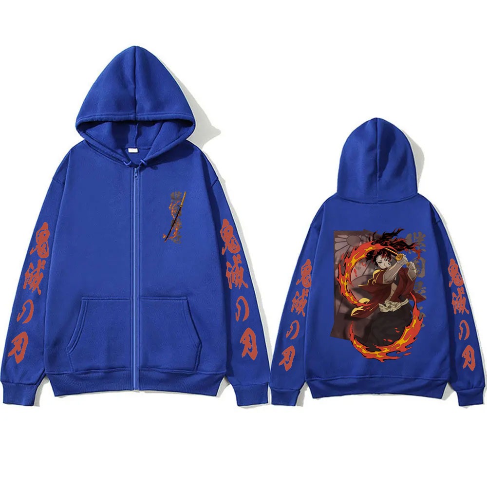 New Demon Slayer Tsugikuni Yor - Men'S Fashion Zipper Hoodie 评论和价格