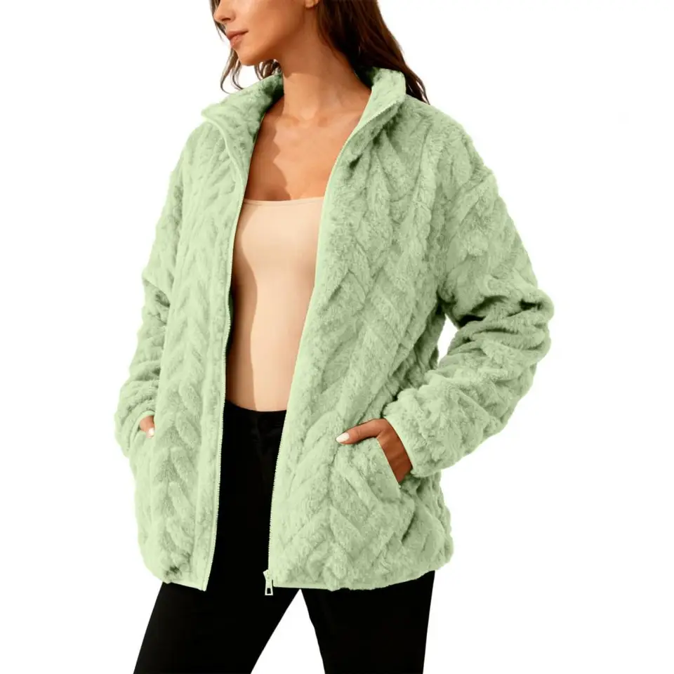 Winter Coat Women Winter Fleec - Sherpa Jacket Fleece 评论和价格