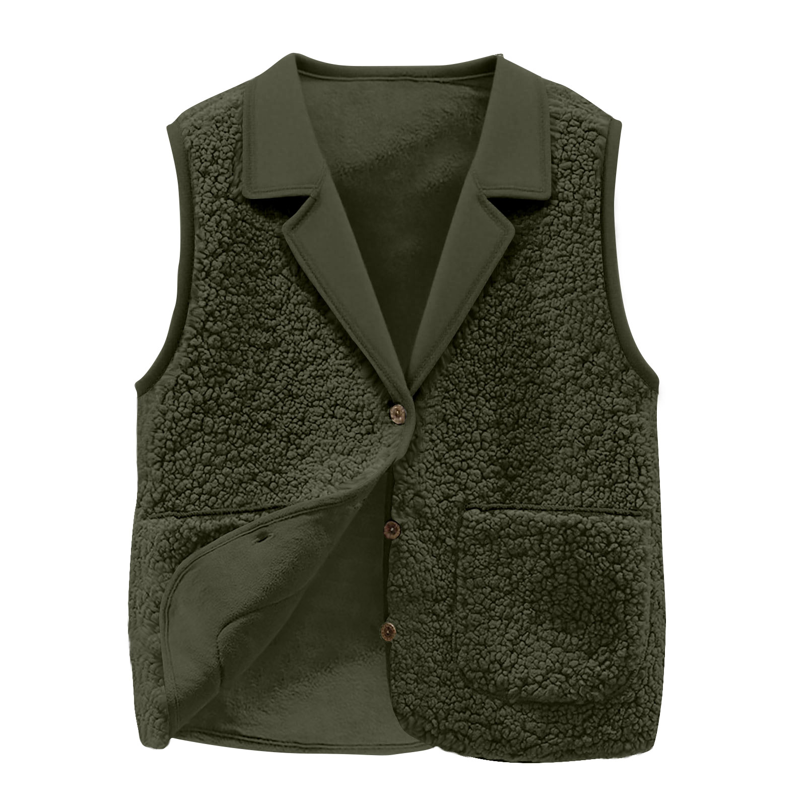 Women's Sherpa Fleece Vest, La - Sherpa Jacket Fleece 评论和价格
