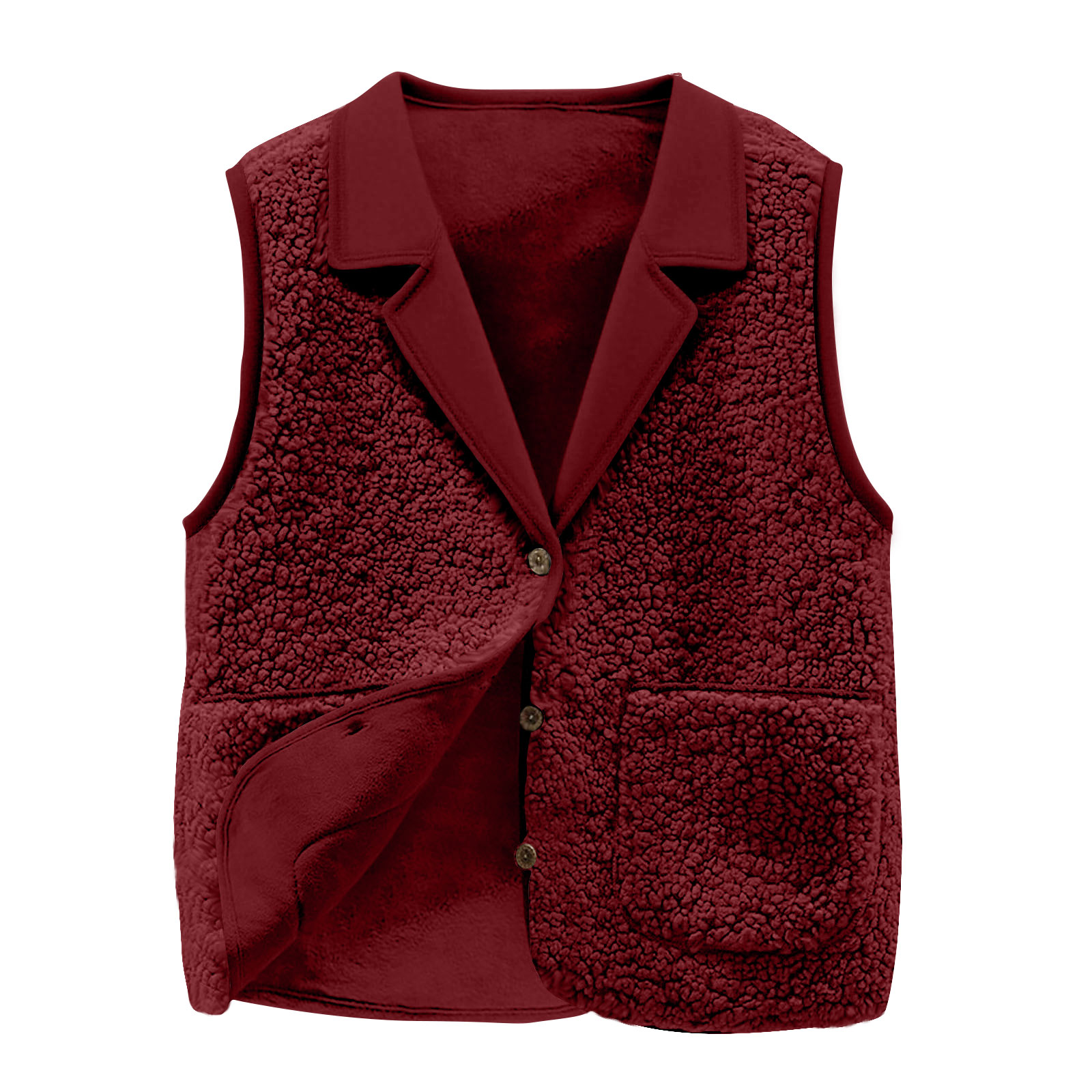 Women's Sherpa Fleece Vest, La - Sherpa Jacket Fleece 评论和价格