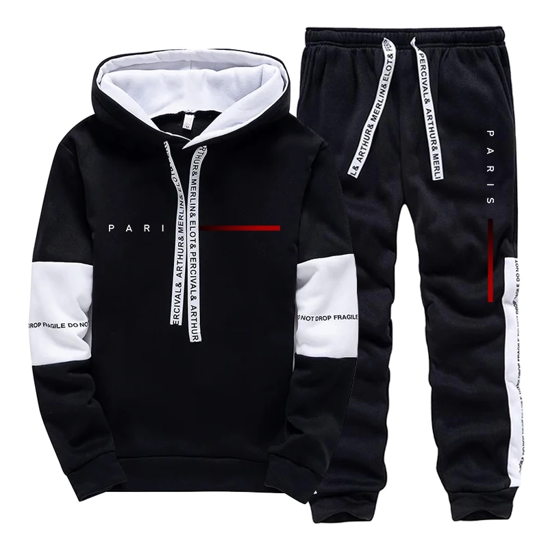 Men's Set Paris Fashion Hoodie - Paris Fashion Men 评论和价格