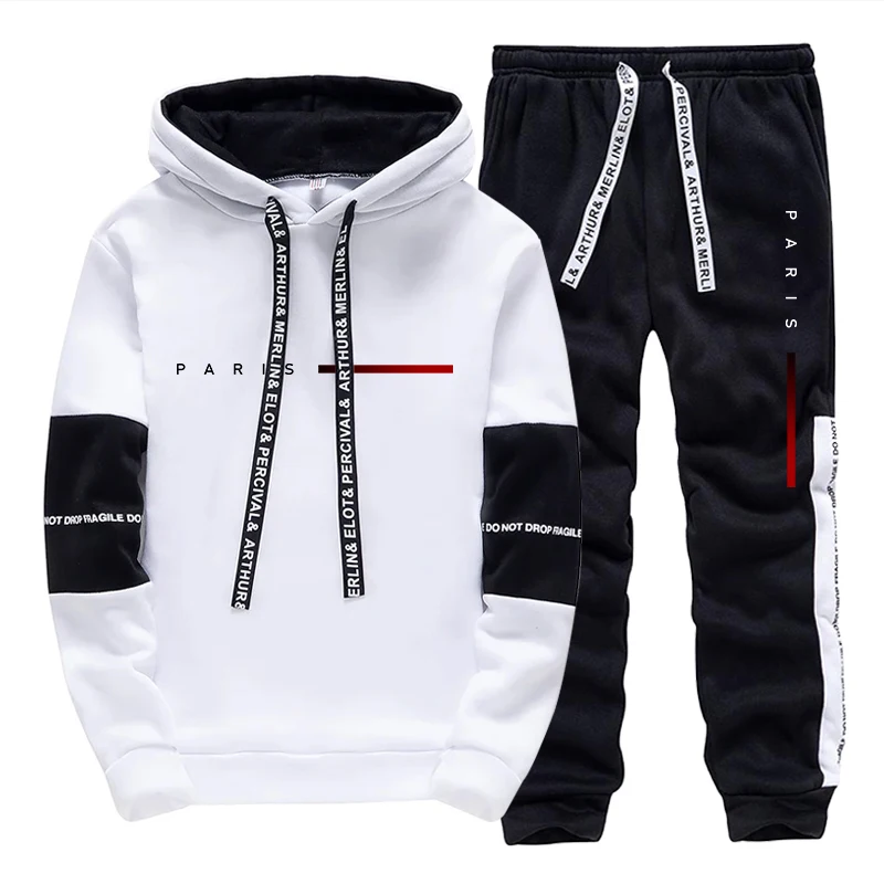 Men's Set Paris Fashion Hoodie - Paris Fashion Men 评论和价格