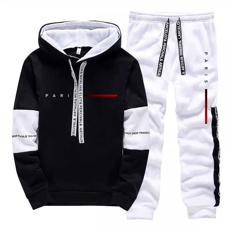 Men's Set Paris Fashion Hoodie - Paris Fashion Men 评论和价格