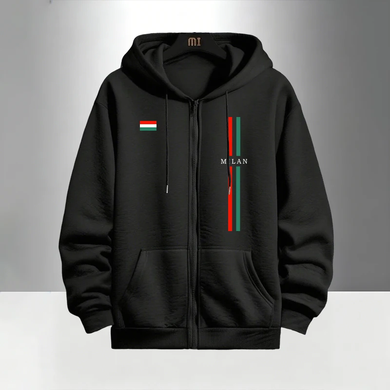 2026 Italy Printed Men's Set Z - Men'S Fashion Zipper Hoodie 评论和价格