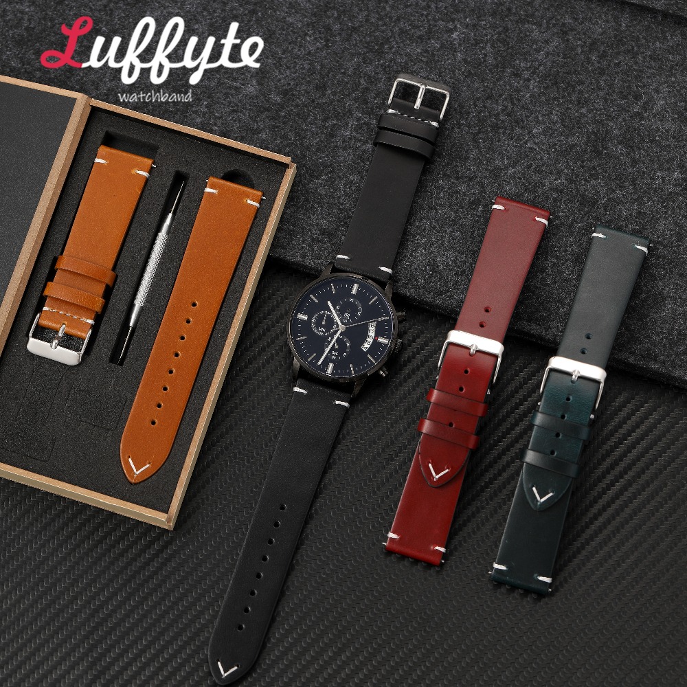 Men Oil Wax Leather Watch Stra - Mens Fashion In 1920 评论和价格