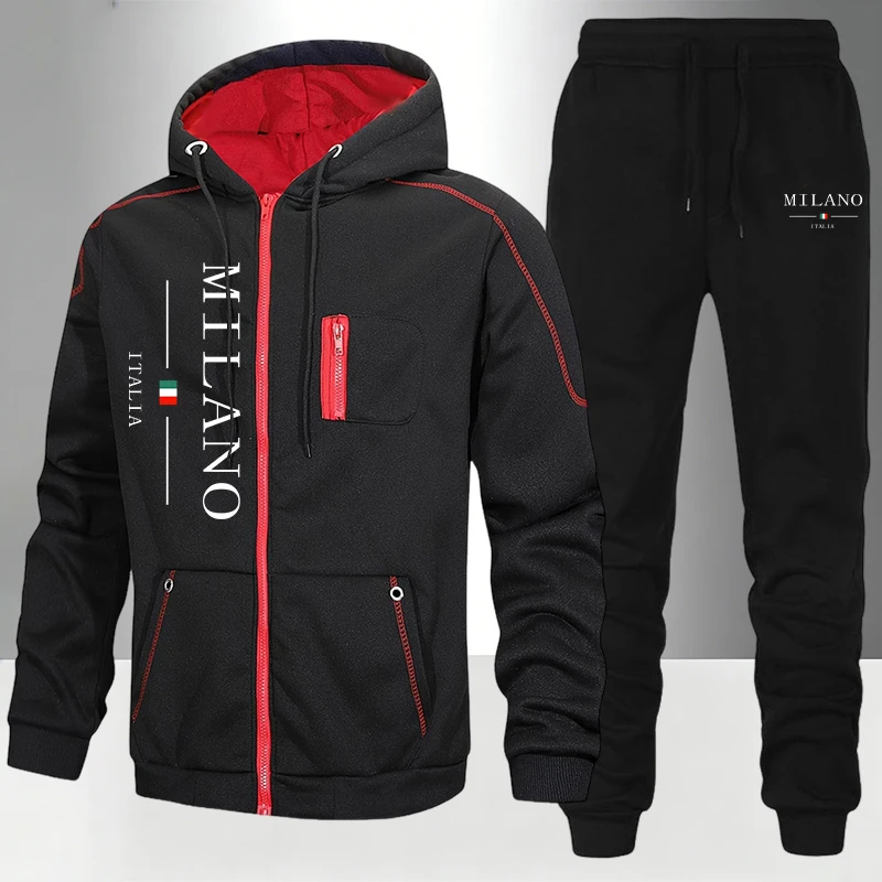 italy Fashion Men's Set/Coat/P - Men'S Fashion Zipper Hoodie 评论和价格