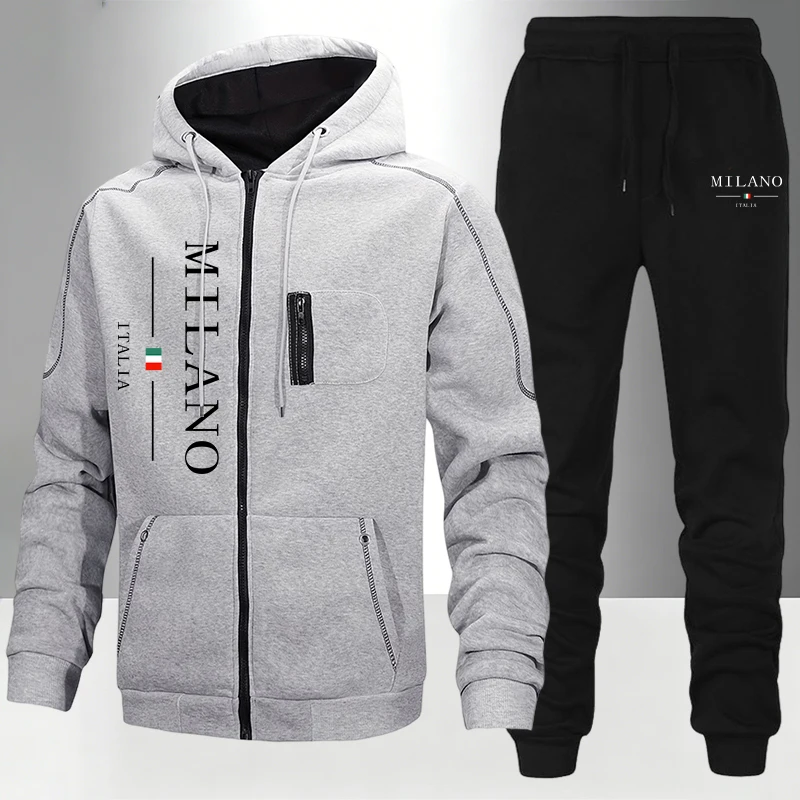 italy Fashion Men's Set/Coat/P - Men'S Fashion Zipper Hoodie 评论和价格