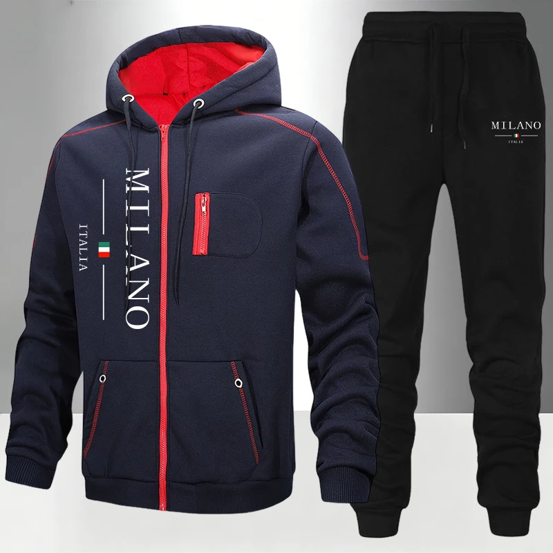 italy Fashion Men's Set/Coat/P - Men'S Fashion Zipper Hoodie 评论和价格