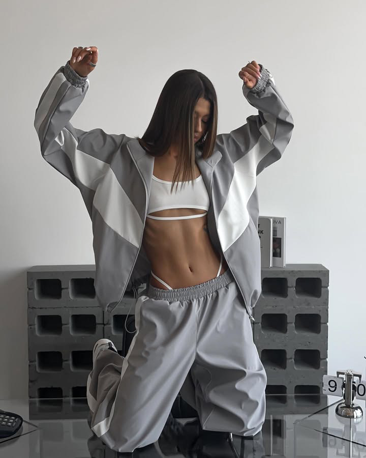 Oversized Tracksuit Colorblock - Mens Fashion Jumpers 评论和价格