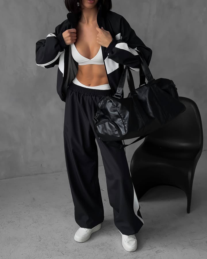 Oversized Tracksuit Colorblock - Mens Fashion Jumpers 评论和价格