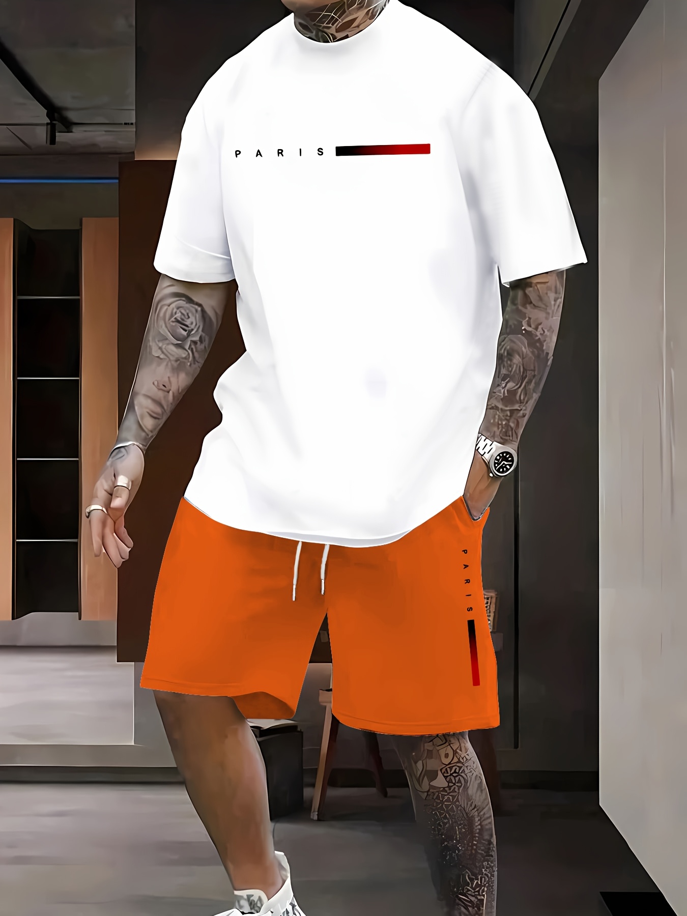 Paris Men's Casual Set Spring/ - Paris Fashion Men 评论和价格