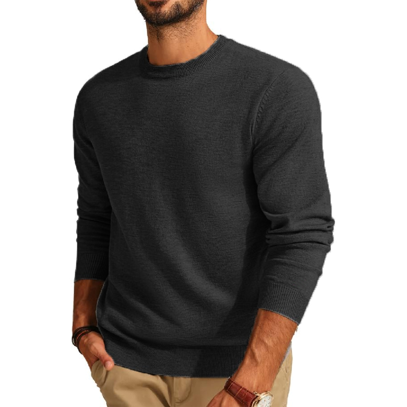 Men's Long Sleeve Sweaters Cre - Mens Fashion Jumpers 评论和价格