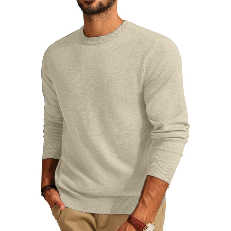 Men's Long Sleeve Sweaters Cre - Mens Fashion Jumpers 评论和价格