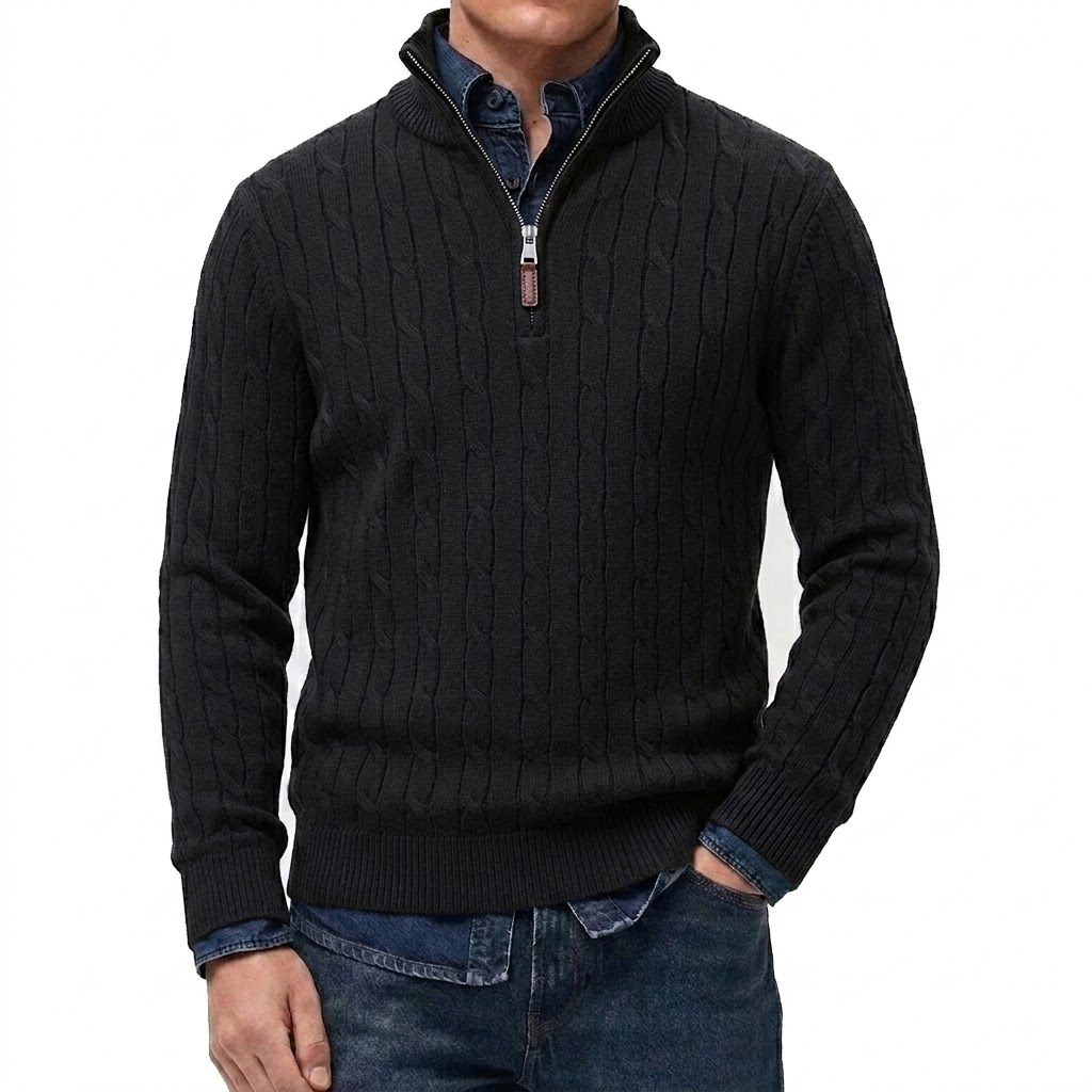 Men's Casual Stand Collar Card - Mens Fashion Jumpers 评论和价格