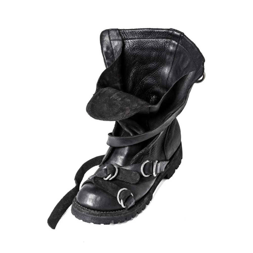 Men's Leather Motorcycle Boots - Men'S Fashion Loafers Shoes 评论和价格